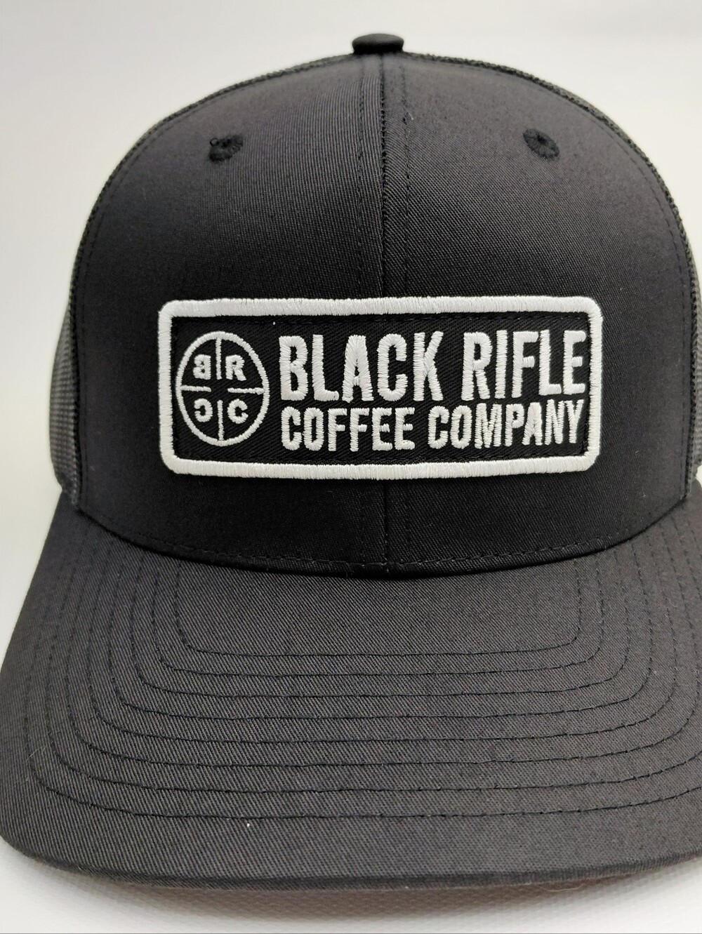 Black Rifle Coffee Company Hat Black Embroidered Patch Richardson 112 Cap